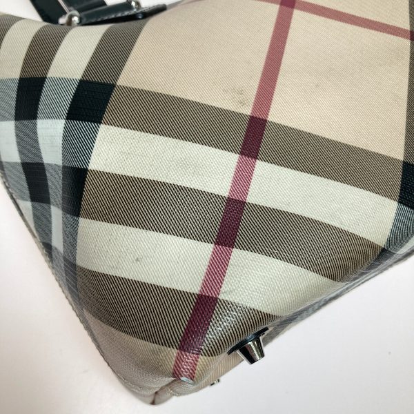 1001103636317 5 BURBERRY Nova check pattern tote bag beige