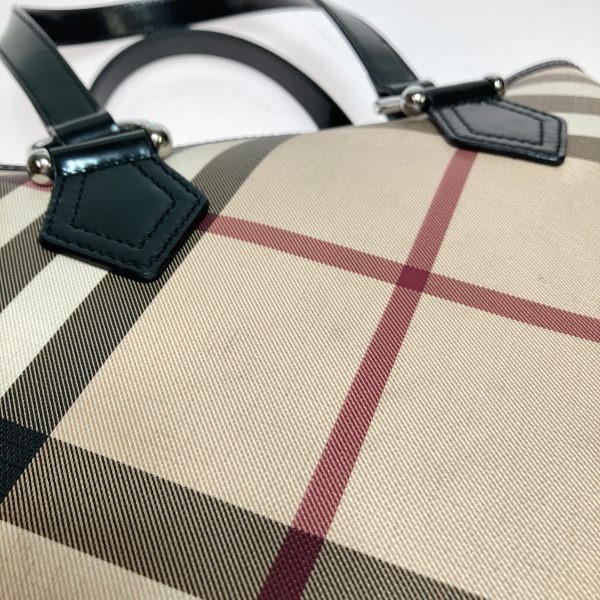 1001103636317 6 BURBERRY Nova check pattern tote bag beige