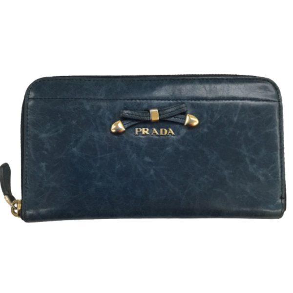 1002100838919 1 PRADA long wallet Vitero Shine card