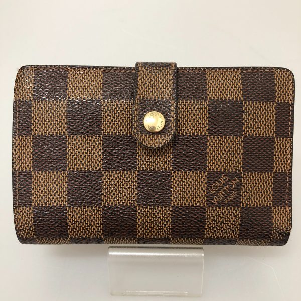 1003101948997 2 LOUIS VUITTON Wallet Damier Portefeuille Viennois Body Ebene Brown