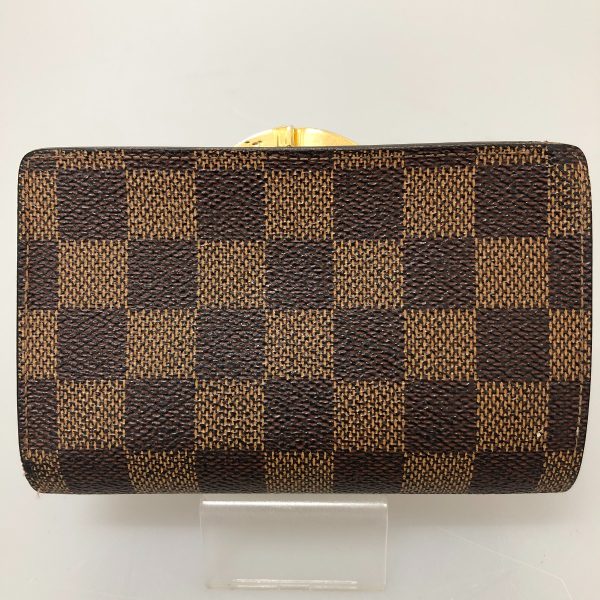 1003101948997 3 LOUIS VUITTON Wallet Damier Portefeuille Viennois Body Ebene Brown