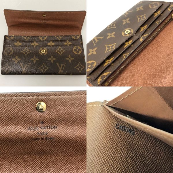 1003101984674 7 LOUIS VUITTON Portefeuille Sarah long wallet M61734