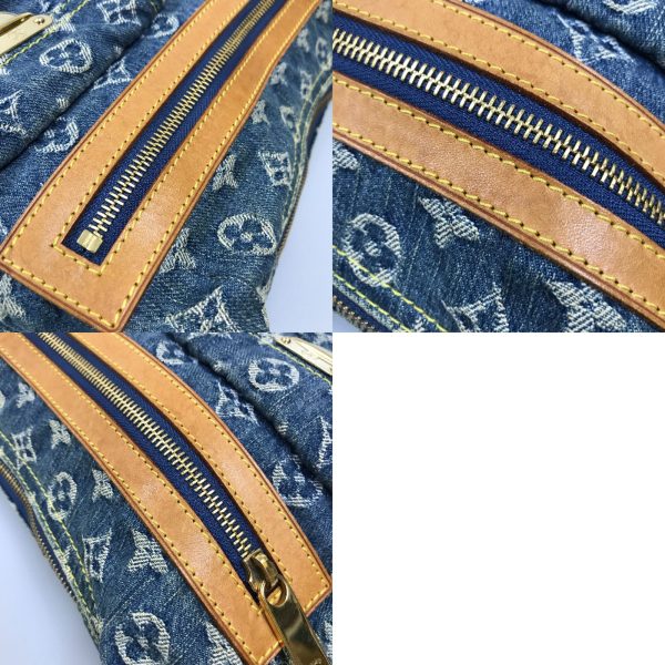 1004101005635 6 LOUIS VUITTON Shoulder Bag Denim Bagi PM Blue