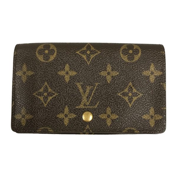 1004101005642 1 rbg LOUIS VUITTON Wallet Monogram Porte Monet Bier Tresor Brown