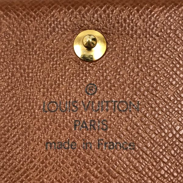 1004101005642 5 LOUIS VUITTON Wallet Monogram Porte Monet Bier Tresor Brown