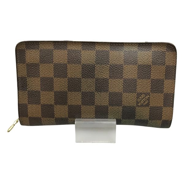 1004101014750 1 rbg LOUIS VUITTON Damier Portomone Zip Long Wallet Brown