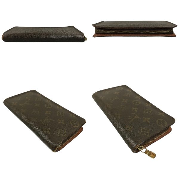 1004101014767 3 rbg LOUIS VUITTON Monogram Portomone Zip Long Wallet Brown