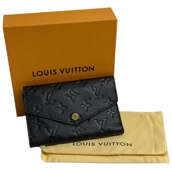 1009102801033 1 rbg LOUIS VUITTON Wallet Empreinte Portefeuille Curieuse M60539 Black