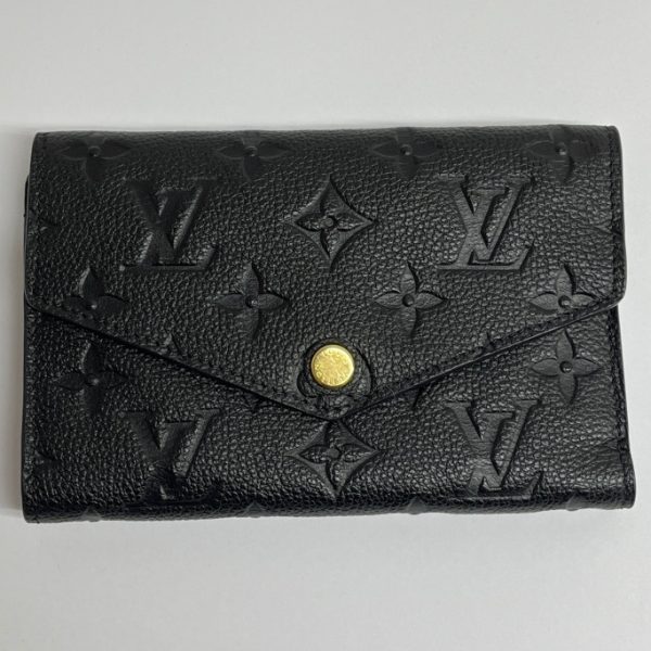 1009102801033 2 LOUIS VUITTON Wallet Empreinte Portefeuille Curieuse M60539 Black