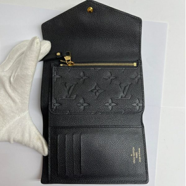 1009102801033 9 LOUIS VUITTON Wallet Empreinte Portefeuille Curieuse M60539 Black