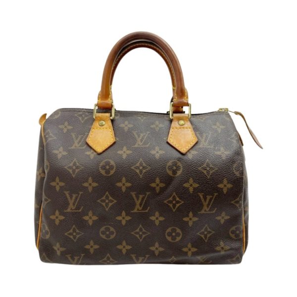 1009102810943 1 rbg LOUIS VUITTON Monogram Speedy 25 Bag Handbag Brown