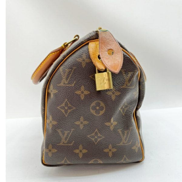 1009102810943 3 LOUIS VUITTON Monogram Speedy 25 Bag Handbag Brown