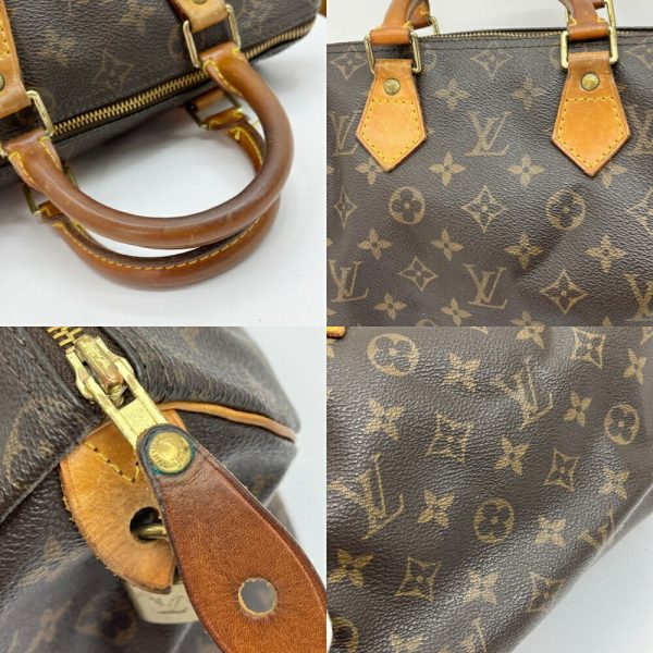 1009102810943 7 LOUIS VUITTON Monogram Speedy 25 Bag Handbag Brown