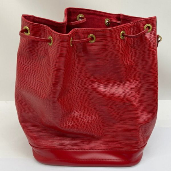 1009102819571 2 LOUIS VUITTON Epi Noe Shoulder Bag Red Red