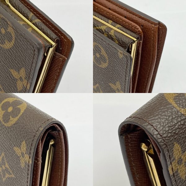 1009102829297 7 LOUIS VUITTON Monogram Portomone Bier Viennois Wallet Brown