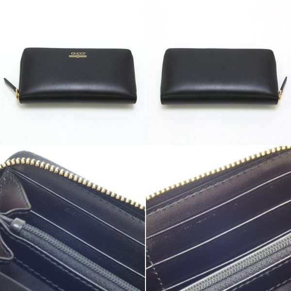 1010104114403 4 GUCCI long wallet Black