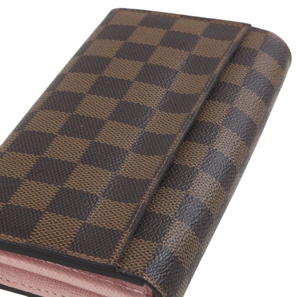 1010104334252 4 LOUIS VUITTON Damier Portefeuille Sara BifLong Wallet N60114