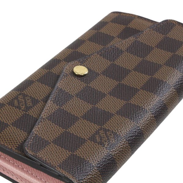 1010104334252 5 LOUIS VUITTON Damier Portefeuille Sara BifLong Wallet N60114