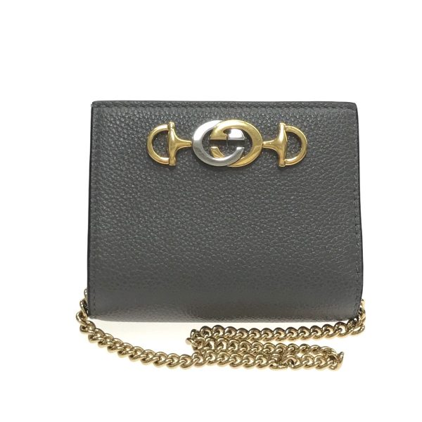 1010104514371 1 GUCCI Chain Wallet Zumi Wallet Black