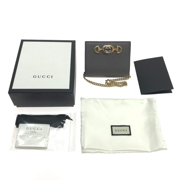 1010104514371 3 GUCCI Chain Wallet Zumi Wallet Black