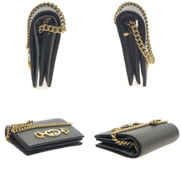 1010104514371 4 GUCCI Chain Wallet Zumi Wallet Black