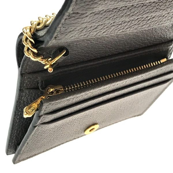 1010104514371 5 GUCCI Chain Wallet Zumi Wallet Black