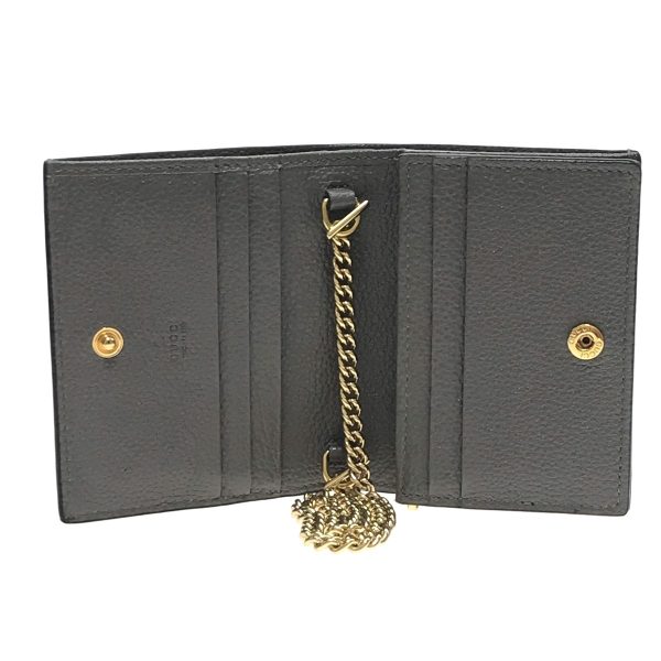 1010104514371 6 GUCCI Chain Wallet Zumi Wallet Black