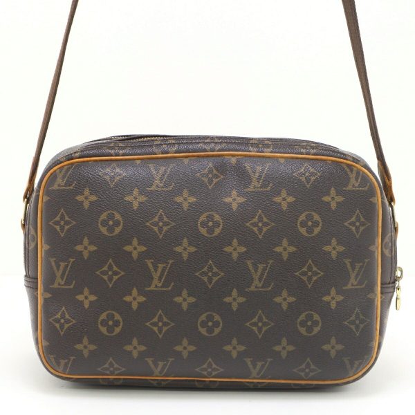 1010104592430 3 LOUIS VUITTON Monogram Reporter PM Shoulder Bag M45254 Brown