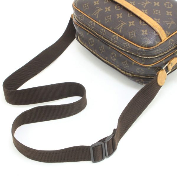 1010104592430 4 LOUIS VUITTON Monogram Reporter PM Shoulder Bag M45254 Brown