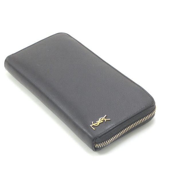 1010104728723 1 Yves Saint Laurent Long Wallet Black