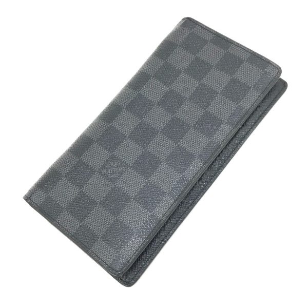 1010104760662 1 LOUIS VUITTON Long Wallet Graphite Portefeuille Brother N62665 Black