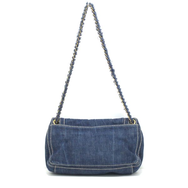 1010104777615 3 PRADA Chain Shoulder Bag Blue