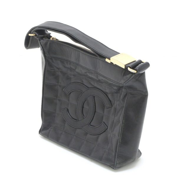 1010104793875 3 CHANEL Chocolate Bar One Shoulder Bag Black