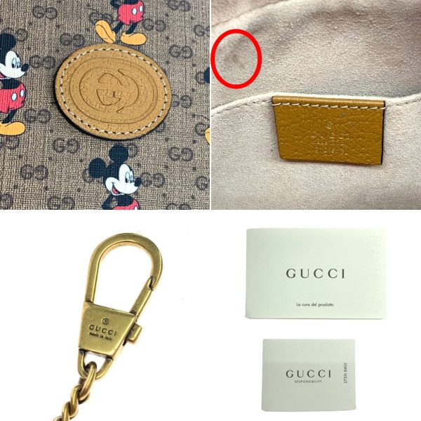 1010104809750 7 GUCCI Shoulder Bag Disney Mickey Collaboration Beige