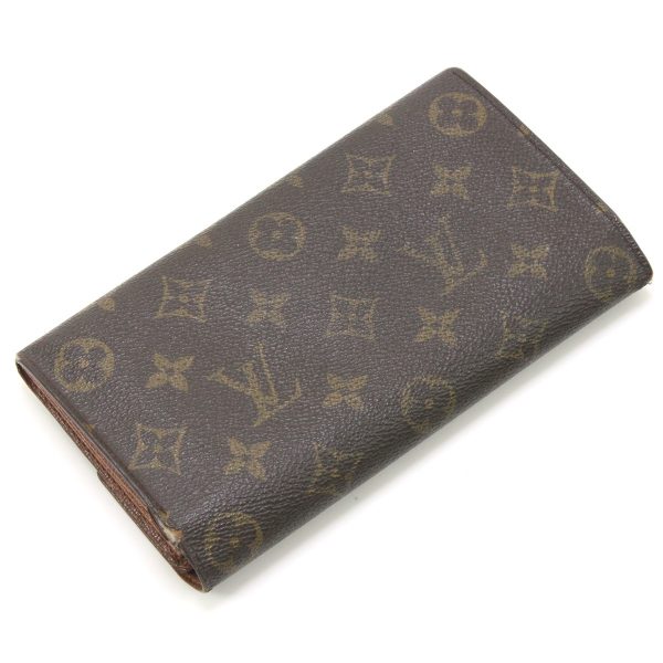 1010104820151 2 LOUIS VUITTON Monogram Portefeuille Sarah M61734 Brown