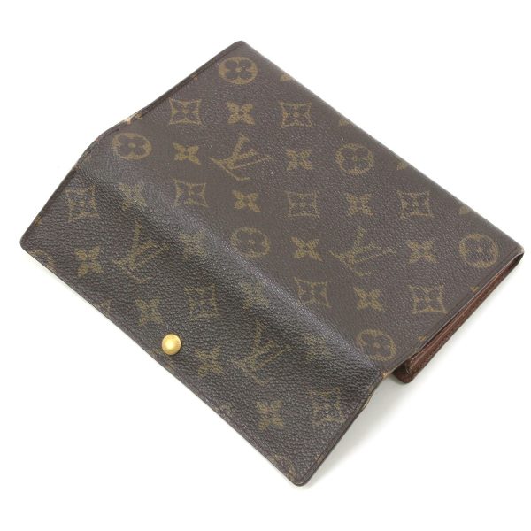 1010104820151 3 LOUIS VUITTON Monogram Portefeuille Sarah M61734 Brown