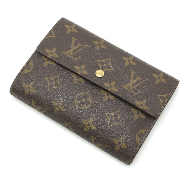 1010104820588 2 LOUIS VUITTON Monogram Porte Tresor Etuy Papier M61202