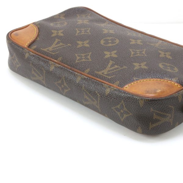 1010104821486 6 LOUIS VUITTON Monogram Marly Dragonne PM Shoulder Bag M51827 Brown