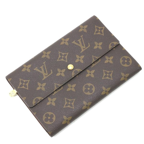 1010104822803 1 LOUIS VUITTON Monogram Pochette Passport M60135 Brown