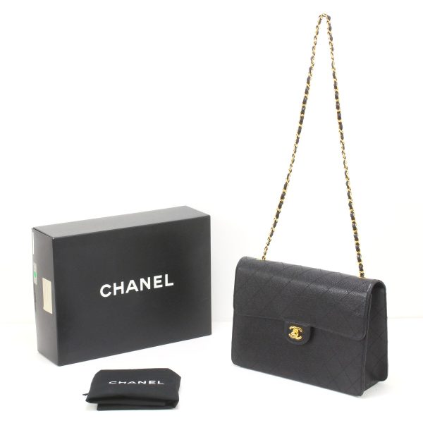 1010104824449 2 CHANEL Caviar skin stitch shoulder bag