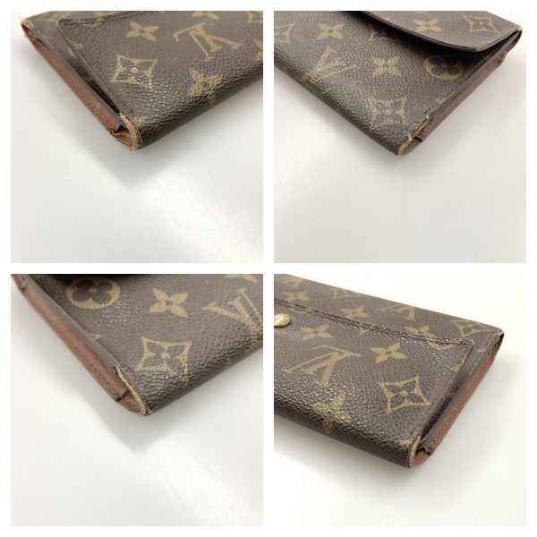 1012103119823 5 LOUIS VUITTON Monogram Portefeuille TrifLong Wallet M61217 Brown