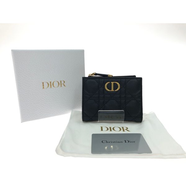 1013103326549 1 Christian Dior Wallet Caro Dahlia Wallet Cannage Black