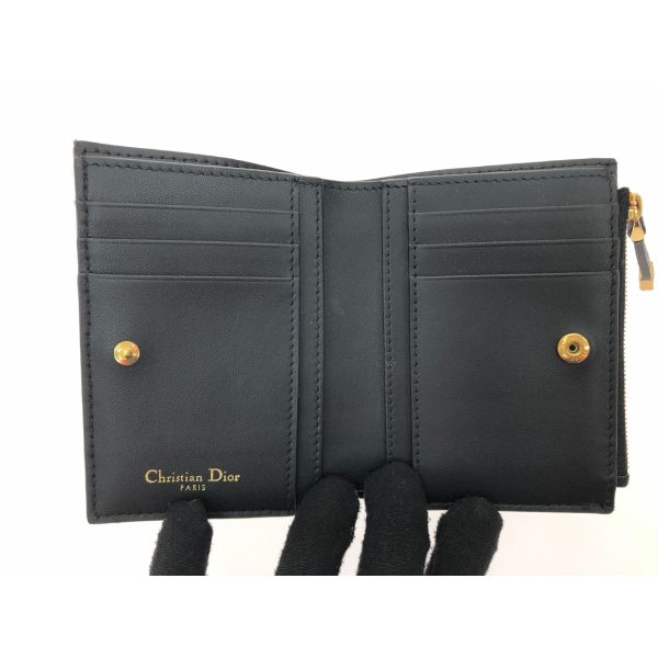 1013103326549 6 Christian Dior Wallet Caro Dahlia Wallet Cannage Black