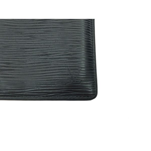 1013103334438 3 LOUIS VUITTON Wallet Epi Marco M60612 Black