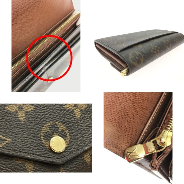 1013103348800 10 LOUIS VUITTON Long Wallet Portefeuille Sarah Brown M60531