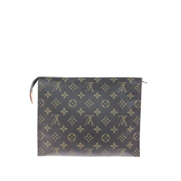 1013103369539 2 LOUIS VUITTON Monogram Clutch Bag Pouch Posh Toilette Brown