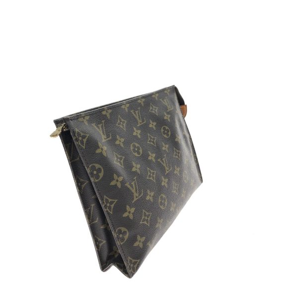 1013103369539 3 LOUIS VUITTON Monogram Clutch Bag Pouch Posh Toilette Brown