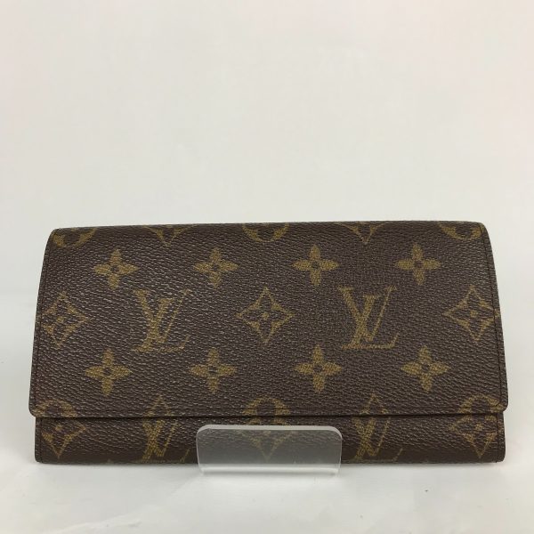 1014101022198 d1 LOUIS VUITTON Porto Yen 3 Cult Monogram Long Wallet Brown