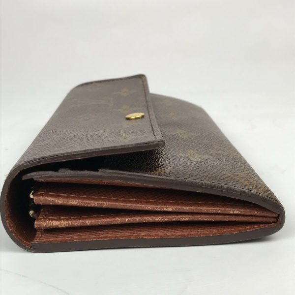 1014101070304 d3 LOUIS VUITTON Monogram Portefeuille Sarah Long Wallet Brown