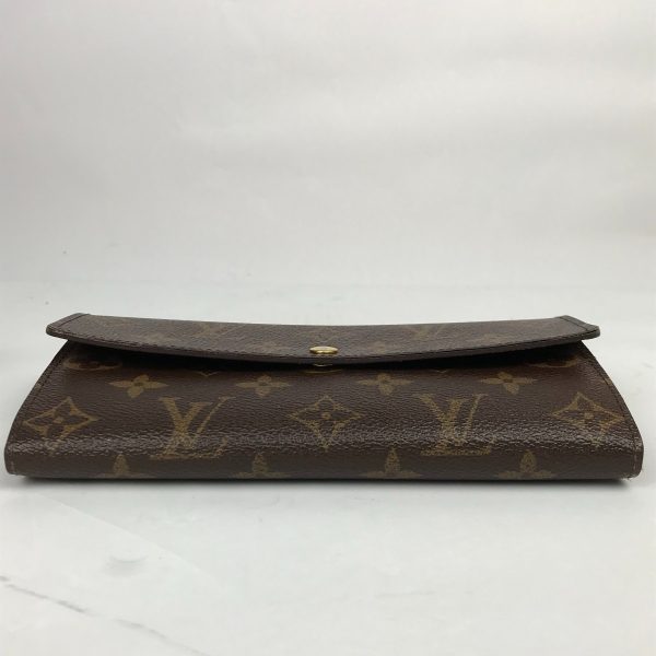 1014101070304 d5 LOUIS VUITTON Monogram Portefeuille Sarah Long Wallet Brown